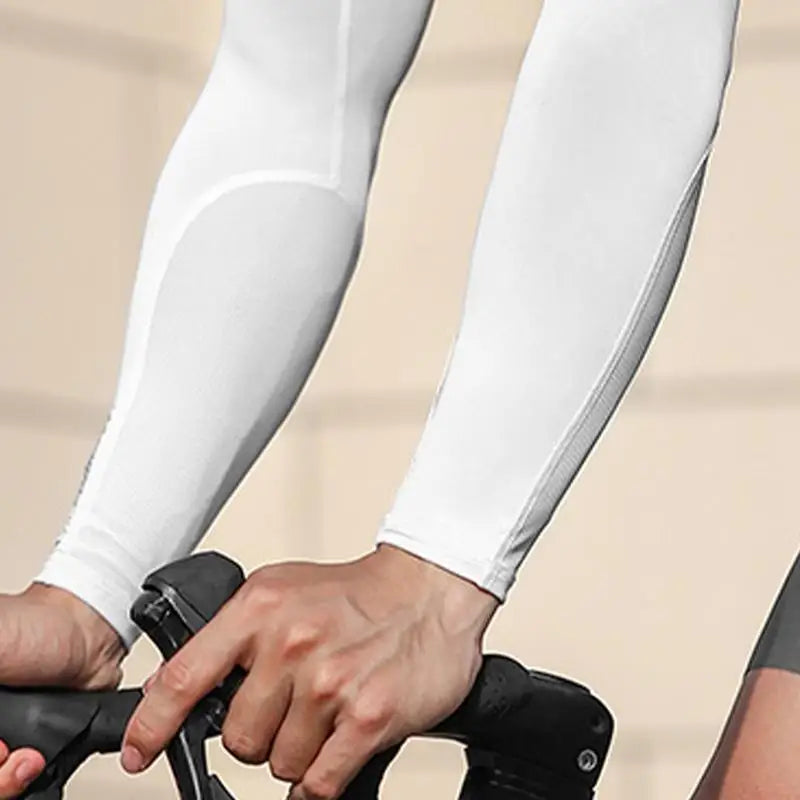 2Pcs Unisex Cooling Arm Sleeves Cover Sports Running UV Sun Protection Outdoor Men Fishing Cycling Sleeves For Hide Tattoos