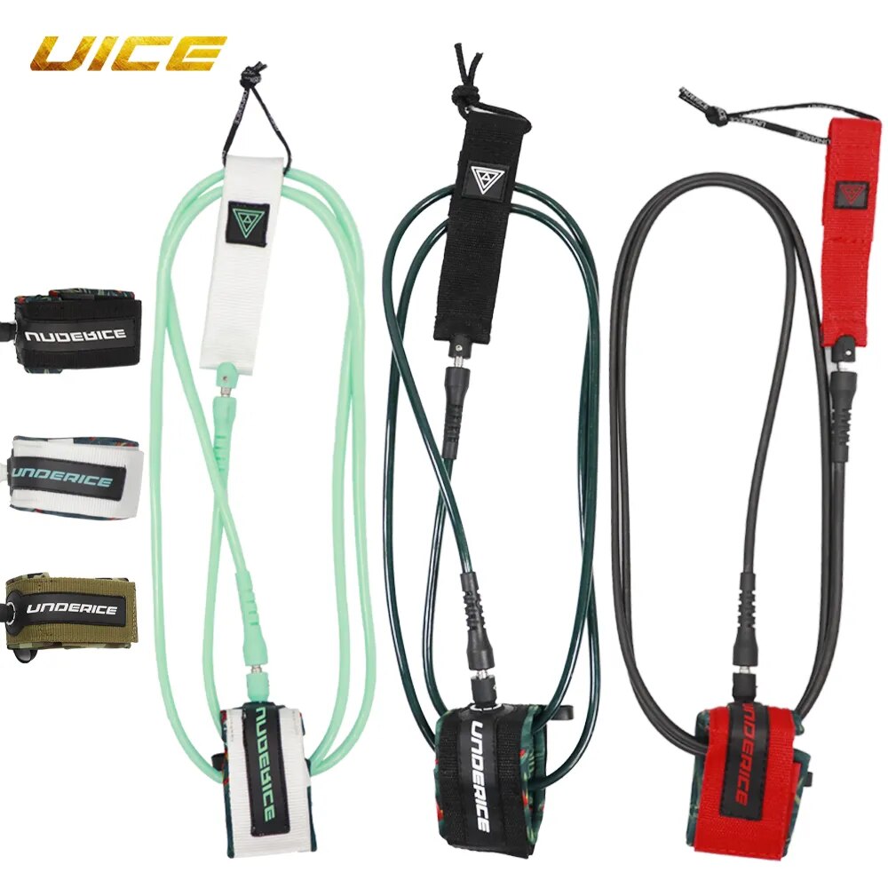 Surf Leash SUP Board 6-10ft Surf Leg Rope Surfboard Leash TPU Stainless Swivels Inflatable Paddle Board Longboard Foot Rope