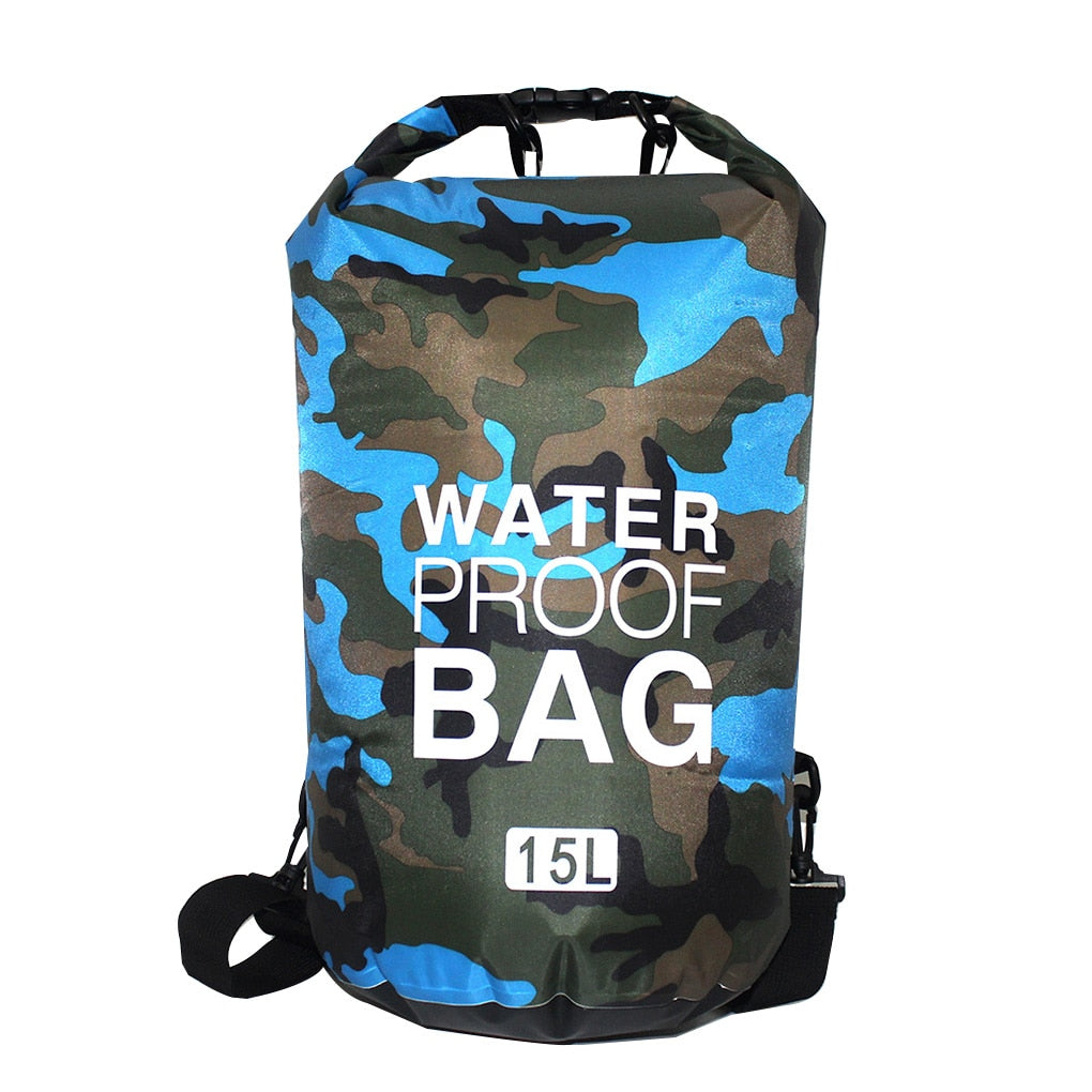 30l à prova dwaterproof água saco de natação saco seco camuflagem cores pesca barco caiaque armazenamento deriva rafting saco 2l 5l 10l 15l 20l