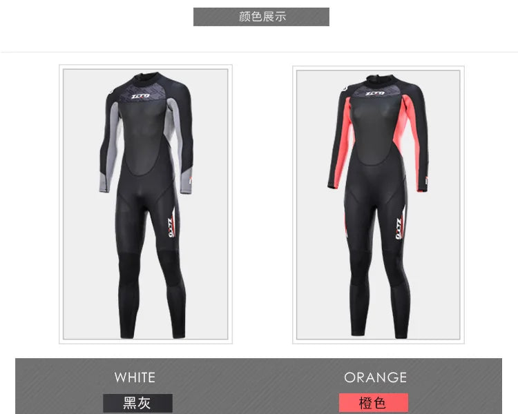 Men Women Wetsuit Neopreno Surf Suit 3mm Rash Guards Winter Swimwear Roupa De Mergulho Swimsuits Kitesurf Freediving Diving Suit