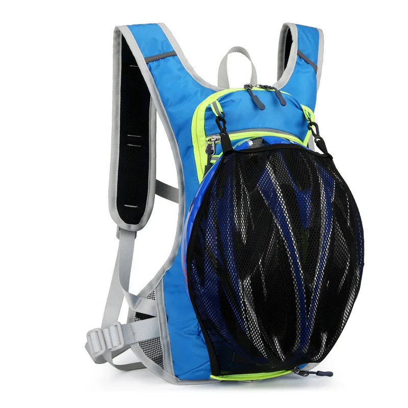 Climbing Cycling Outdoor Sport Run Water Bag Helmet Storage Hydration Backpack Light Hiking Bike Riding Pack Bladder Knapsack