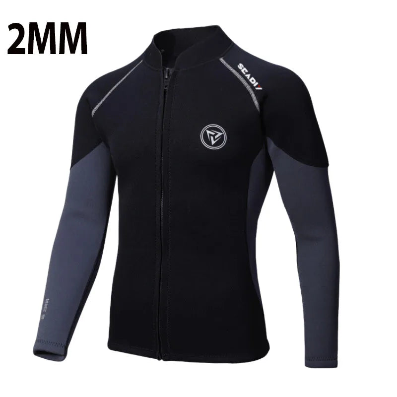 3mm/2MM Men Wetsuit Neoprene Scuba Diving Suit Zipper Jacket Pants Spearfishing Swimwear Kayak Surfing Swimsuit