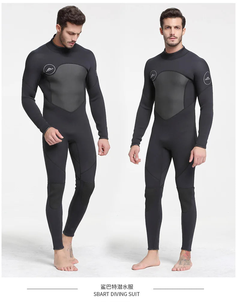 Men Wetsuit 3mm Neopreno Keep Warm One-Piece Swimsuits Quick Dry Snorkeling Kayaking Surfing Clothes Diving Suit Kitesurf