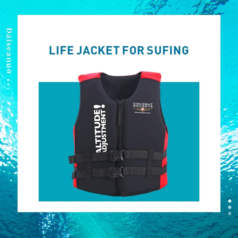 Safe Swim Life Jacket, Kayak Vest, Big Buoyancy Aids, Water Sport Survival Float for Adult, 120kg, New, Summer