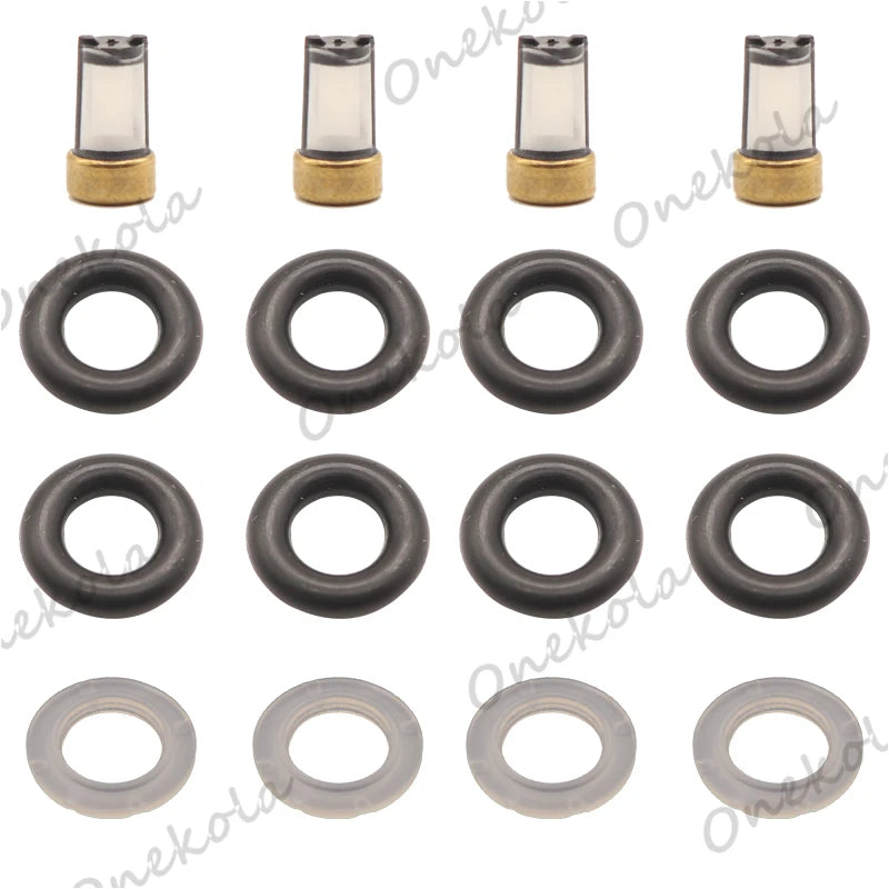Fuel Injector Service Repair Kit Filters Orings Seals Grommets for Chevrolet Sail 1.6 Roewe 550 OEM:0280156138 25319301 ICD00111