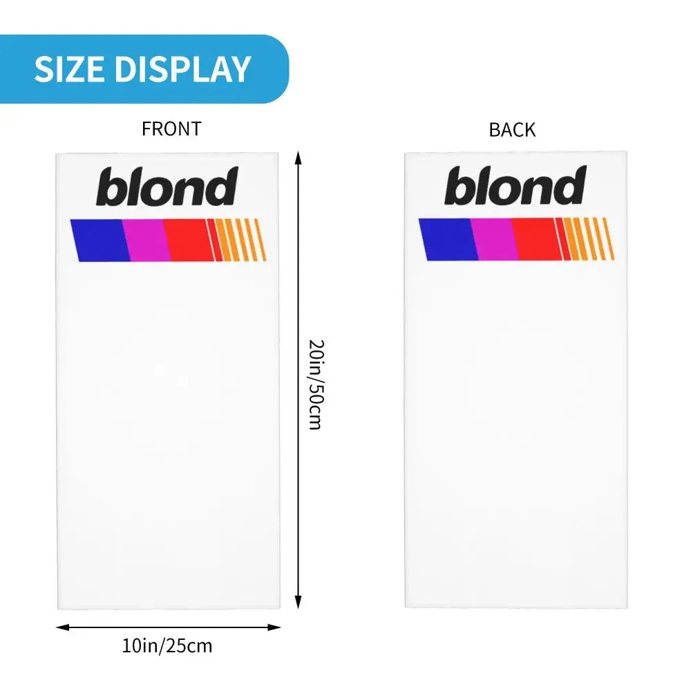 Blond Frank Bandana Neck Cover Printed Pop Music Singer Balaclavas Face Mask Scarf Warm Headwear Outdoor Sports Adult Winter