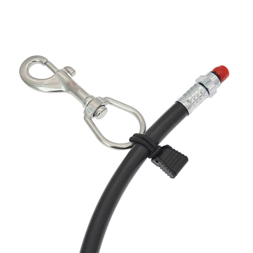 4pc Scuba Diving Dive Diver Hose Clip Retainer Holder Elastic Bungee Rope Tap Lightweight 6.5 Cm Diving Snorkel Attachment Rope