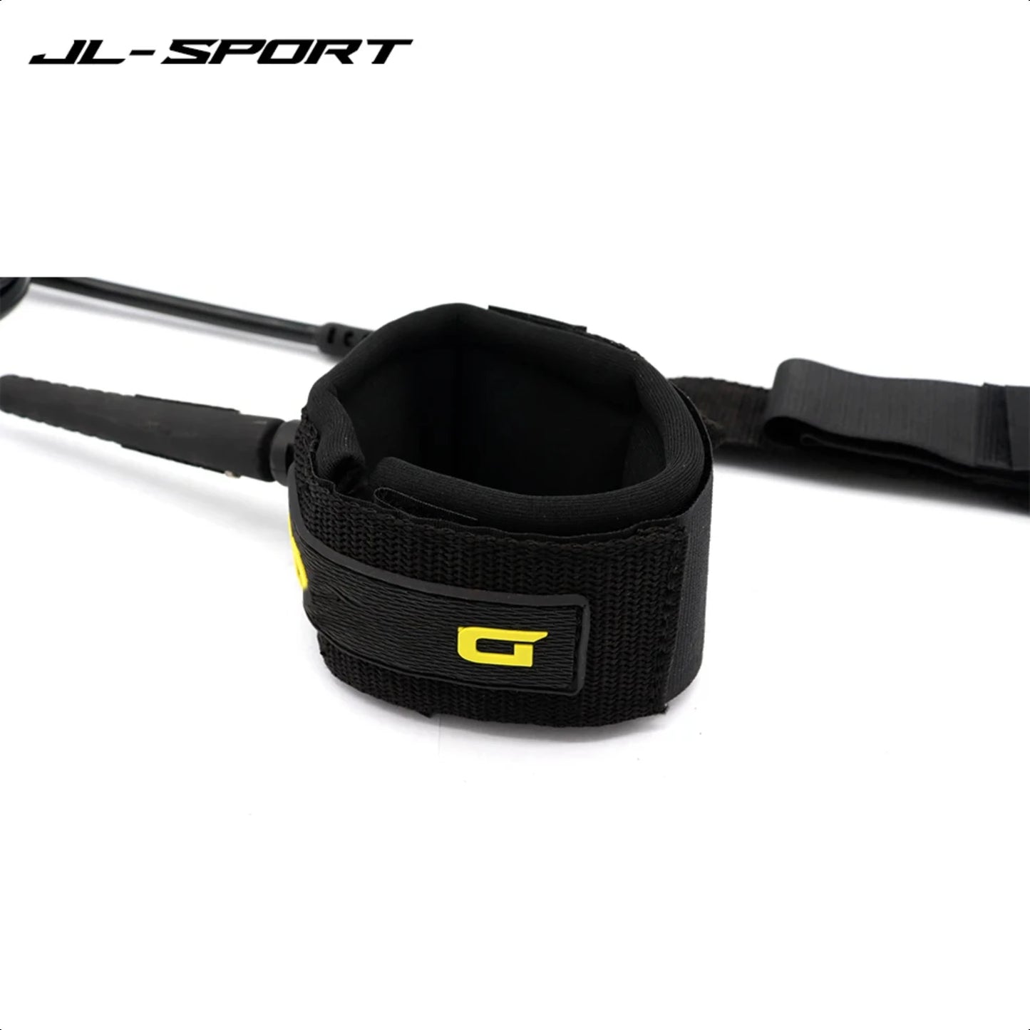 Board Surf Leash Surf Board Leash 7mm TPU Foot Rope Nlack Straight Surf Leash With Simple Packing