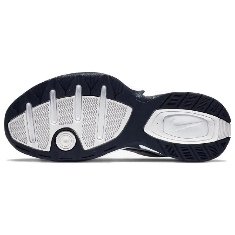 【Customize】Nike Air Monarch 4 Chunky Sneakers Unisex Low-top White/Silver/Black Sneakers shoes 415445-102