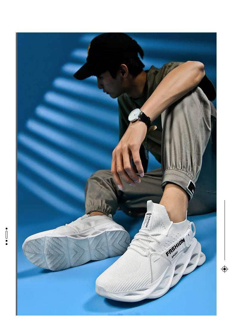 Men Shoes Breathable Fashion Mesh Running Shoes Man High Quality Unisex Light Tennis Baskets Athletic 2023 Sneakers for Men