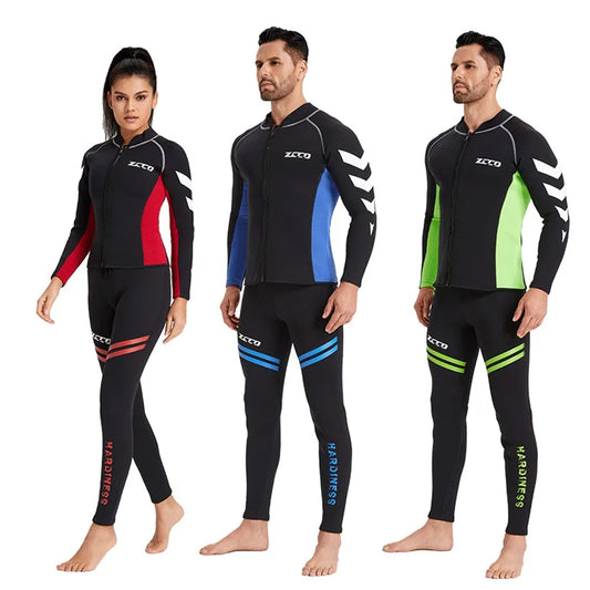3mm Neopreno Wetsuit Surf Suit Pant Top Surfing Winter Swimwear Kitesurf Scuba Diving Suit Rash Guards Swimsuits Men Women