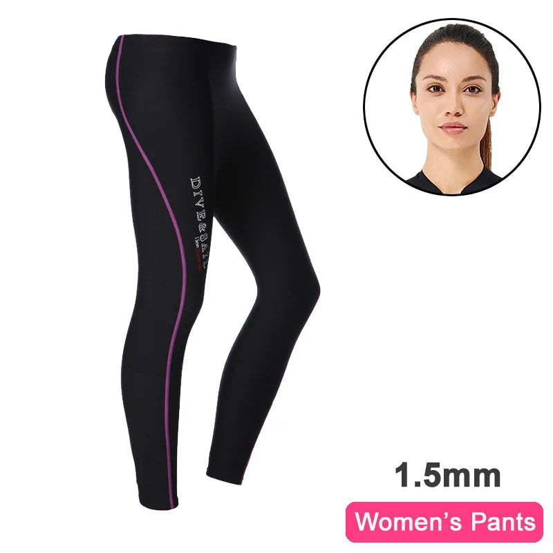 Long Diving Suit for Scuba Diving, Wet Suit, Sleeveless, Front Zip, Swimming, Surfing, Swimming, Sport Farmer John Style, 1.5mm,