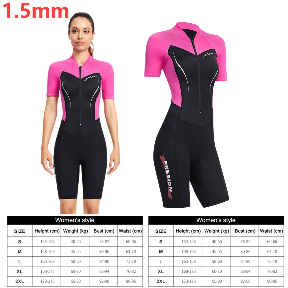 3mm Neoprene Wetsuits Full Body Women Diving Suits Scuba Snorkeling Surfing Water Sports Keep Warm Long Sleeve Diving Clothing
