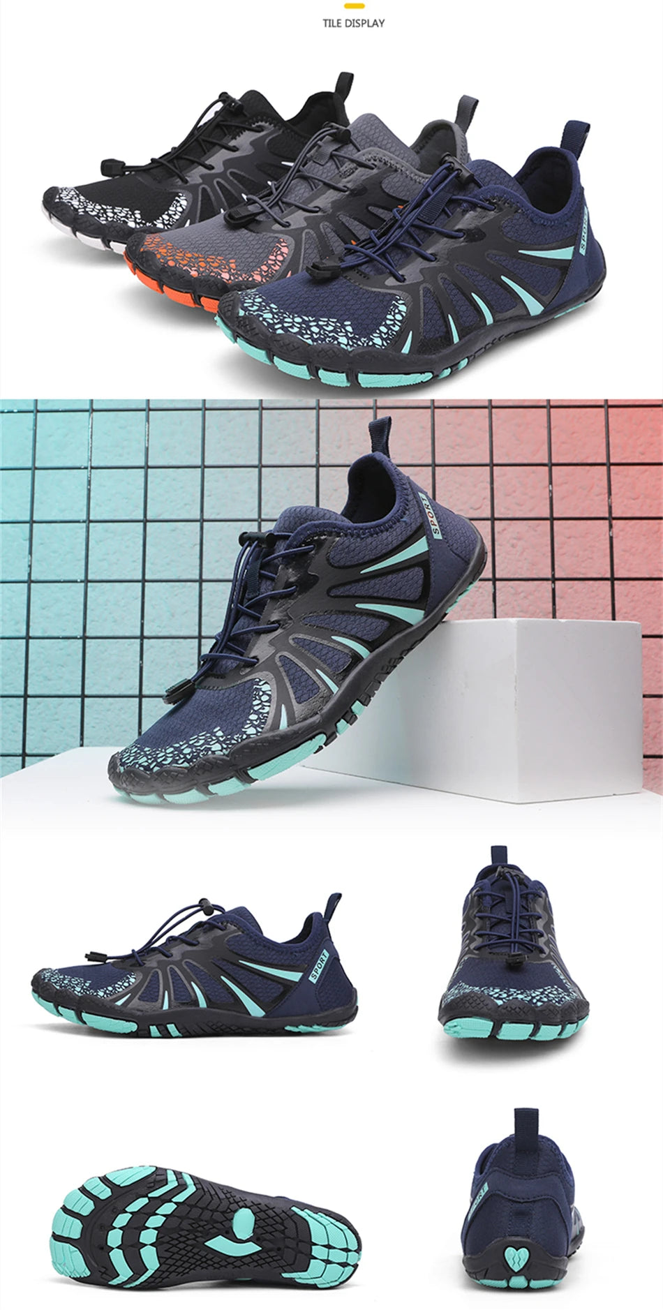 High Quality Cotton Lining Aqua Shoes Outdoor Beach Sandals Water Sports Upstream Shoes Comfortable Barefoot Wading Shoes Unisex