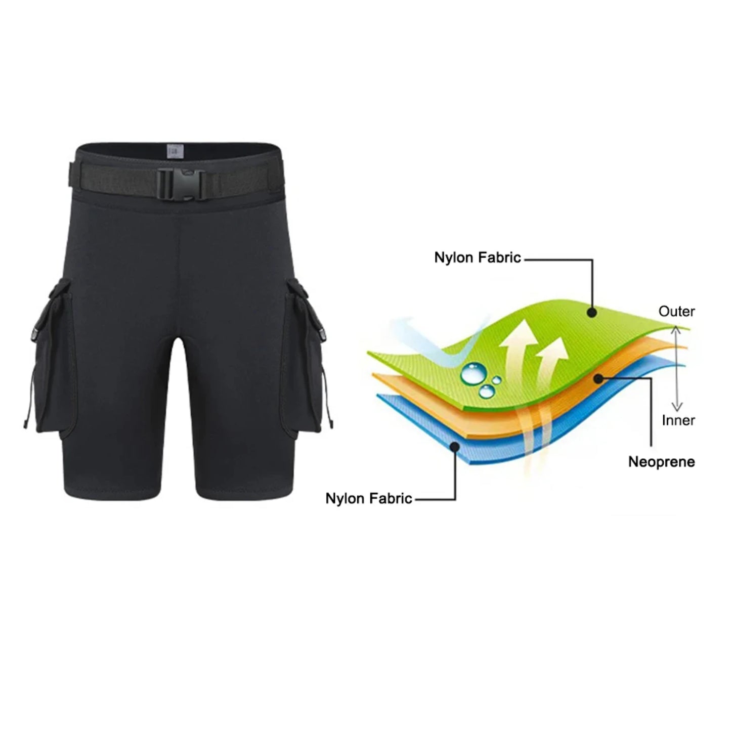 New 3mm Neoprene Shorts  Scuba Diving Kayaking Surfing Snorkeling Short Pants Outdoor Sports  Women Men Dropship