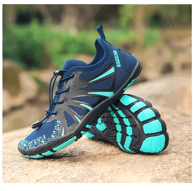 Men's Water Shoes Rubber Soles Nonslip Breathable Fast Drying Shoes Leisure Climbing Beach Swimming Shoes 2024 New