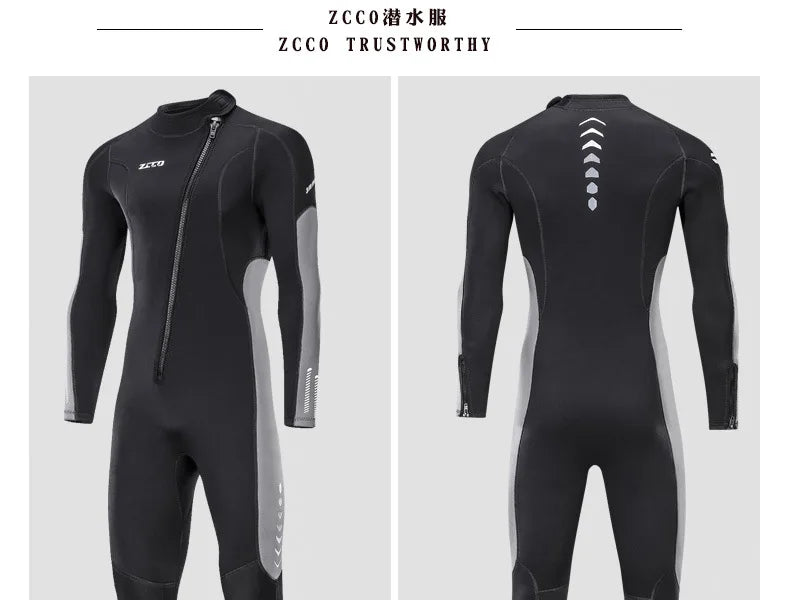 3MM Neoprene Wetsuit Men Surf Scuba Equipment Underwater Fishing Spearfishing Kitesurf Swimwear WetSuit Equipment Diving Suit