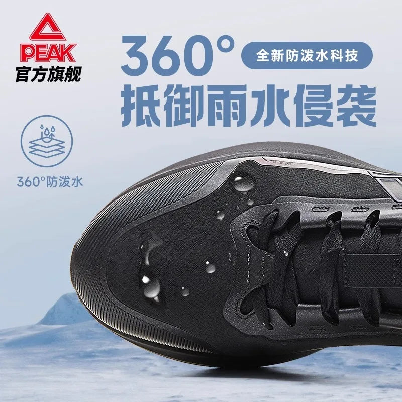 Peak Water Technology 3.0- Cotton Shoes Autumn/Winter New Products Running Shoes Men's Shoes Windproof Sports Shoes Warm Casual