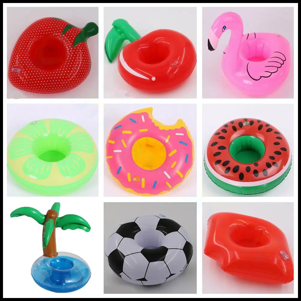 Inflatable Drink Holders Floating Toy Pool Party Bath drinking cup Seat Boat Kids Swimming Inflatable Float Water Fun Pool Toys