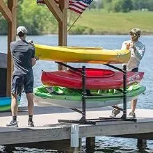 G-Watersport Kayak and SUP Outdoor Storage Rack, Heavy Duty Adjustable Weatherproof Stand