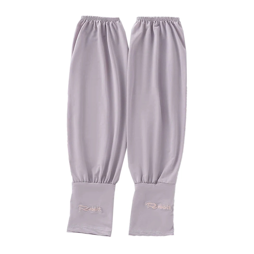 Sun Protection Cuffs Cycling Arm Warmer Cover Driving Fishing Running Arm Sleeves Long Gloves Ice Silk Sleeve Outdoor Sports