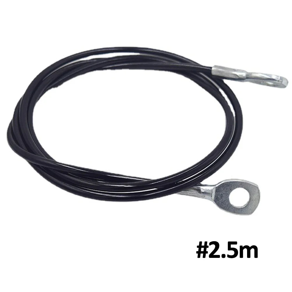 1.5m/2.5m/3m Gym Steel Cable Wire Rope 5mm Heavy Duty Parts Accessories for Lifting Training Pulley Home Fitness Equipment