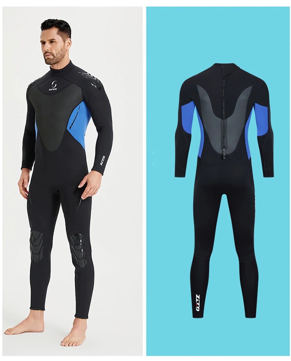 Women Men 3mm Neoprene Wetsuits Full Body Scuba Diving Suit  Snorkeling Surfing Swimming Long Sleeve Keep Warm Water Wetsuits
