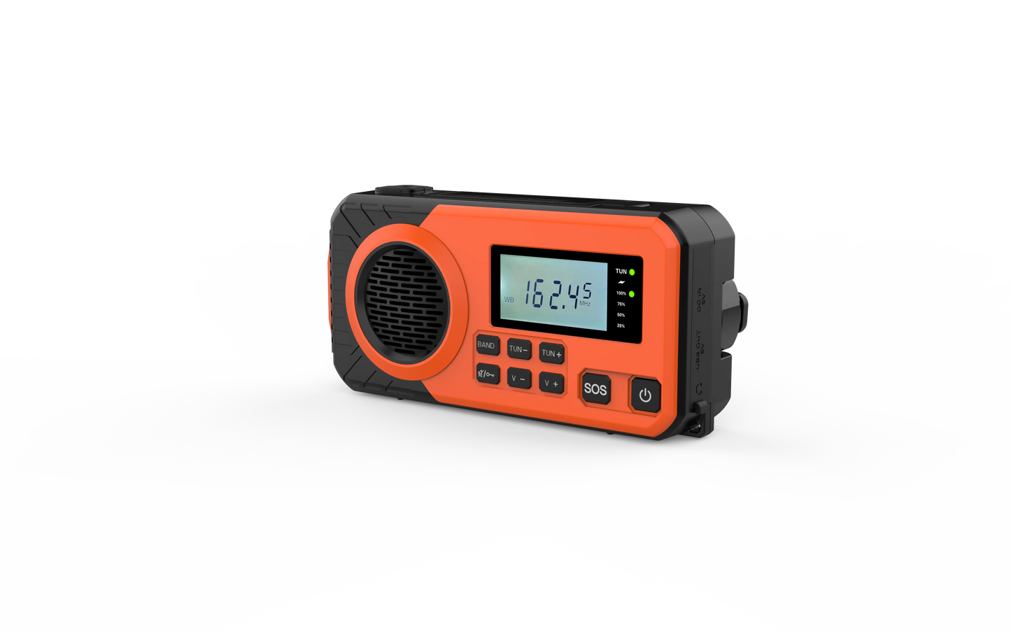 Solar Hand Crank Emergency Weather Radio,SW/AM/FM Portable Radio with 3 LED Flashlight 4000mAh Power Bank Cellphone Charger