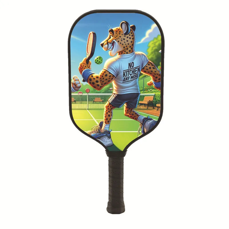 Cartoon Pattern Glassfiber Upgraded Version Pickleball Paddles Set 1 Rackets 1 Balls 1 Ball Bag Outdoor Sports Padelracket Set