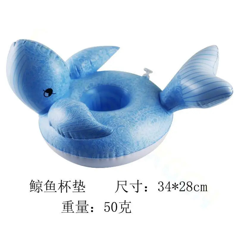 Inflatable Drink Holders Floating Toy Pool Party Bath drinking cup Seat Boat Kids Swimming Inflatable Float Water Fun Pool Toys
