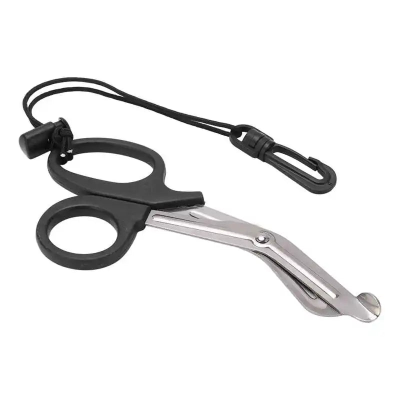 Diving Shears Safety Diving Scissors Stainless Steel Diver Shears with Lanyard and Buckle Diving Accessories
