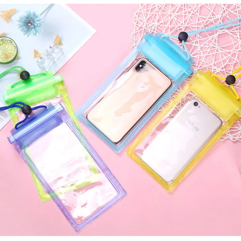 SUP Surfboard Universal Waterproof Bag Fishing Stand Up Paddle Board Transparent Mobile Phone Case Underwater Video Protective