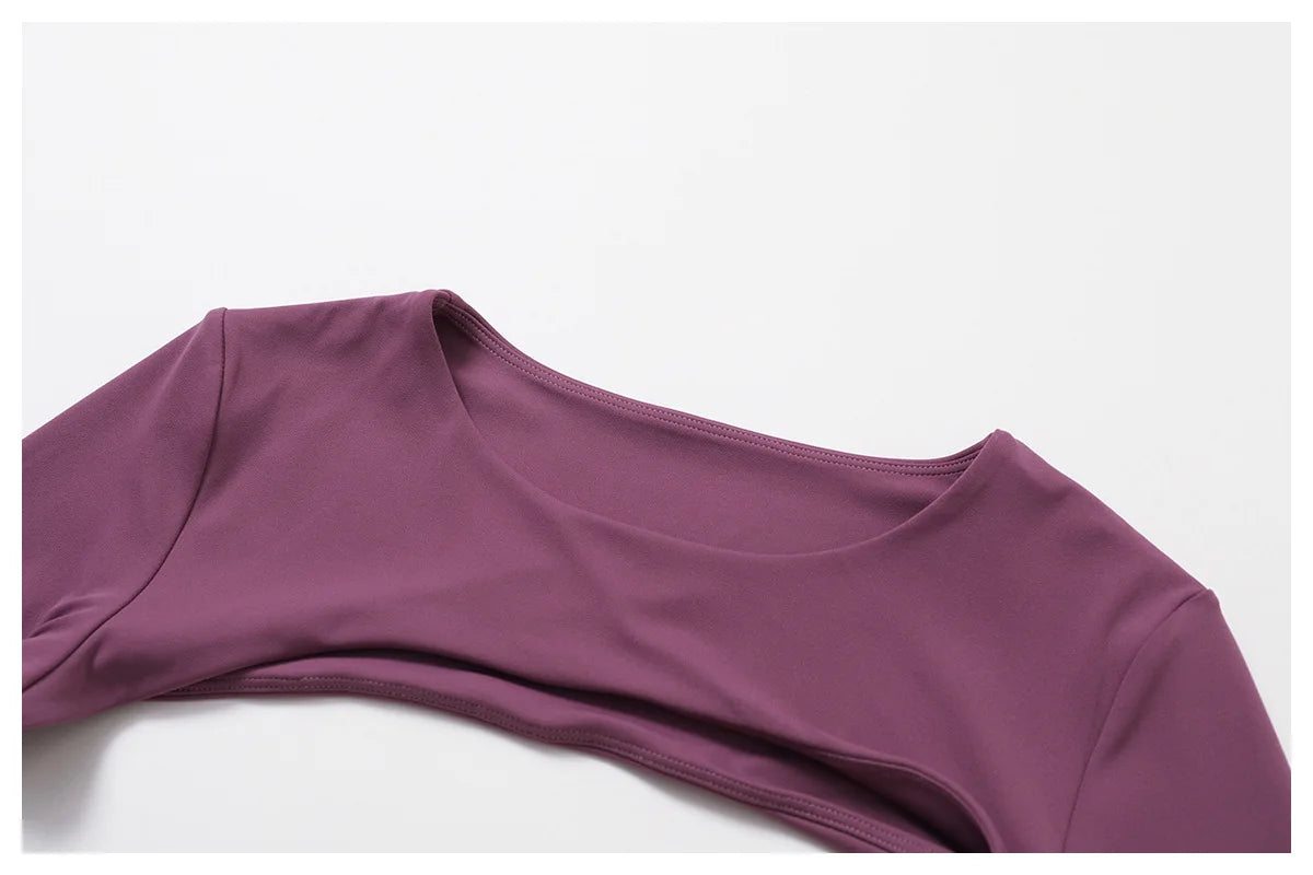 New Sports Camisole Yoga Long Sleeved Shawl Yoga Top Nude Fitness Yop Gym Push Ups Workout Top Running Sports Smock