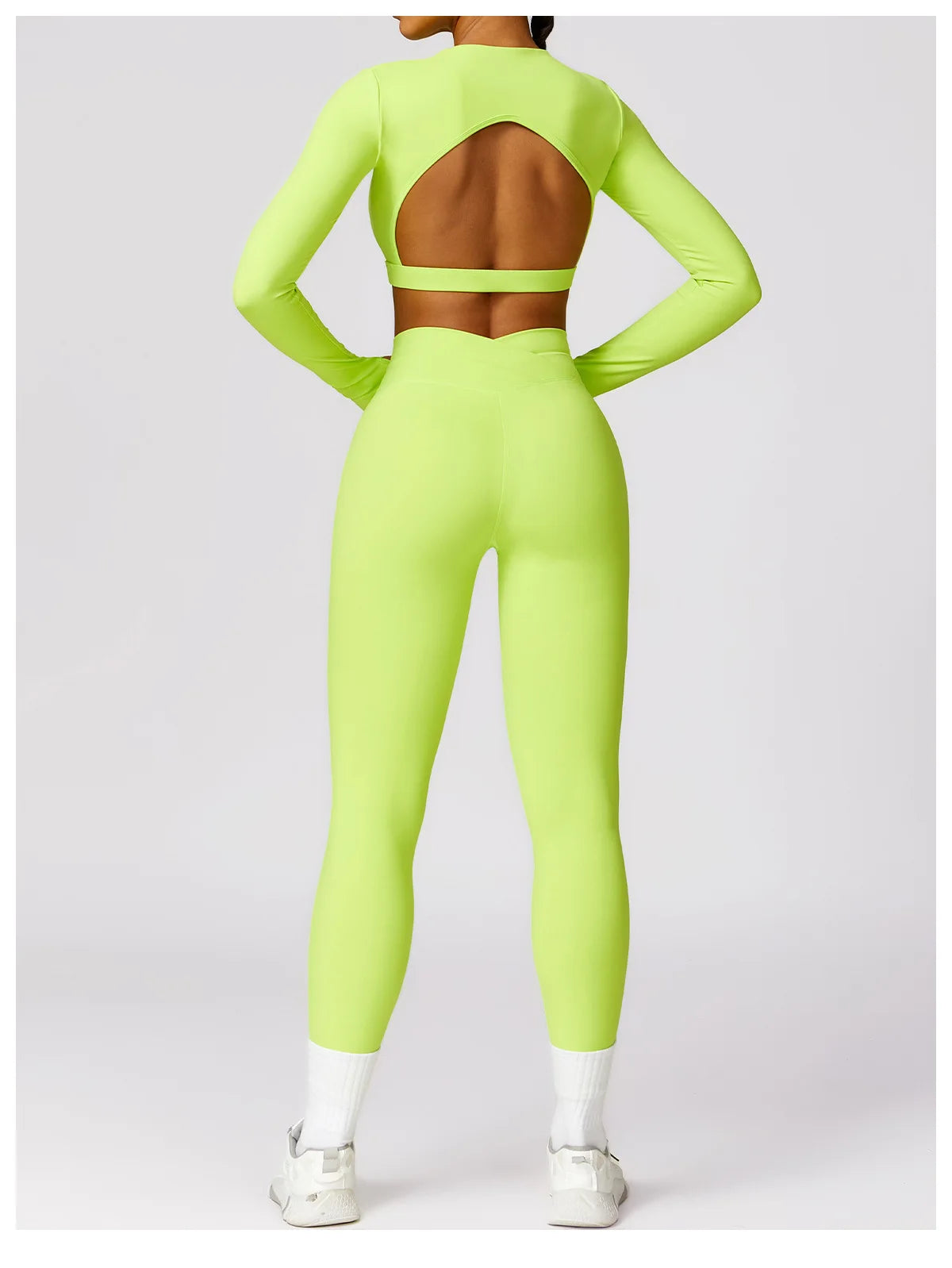 New Sexy Backless Gym Top Women Fitness Crop Yop Quick Dry Sportswear Women Workout Top Long Sleeve Yoga Clothes With chest pads