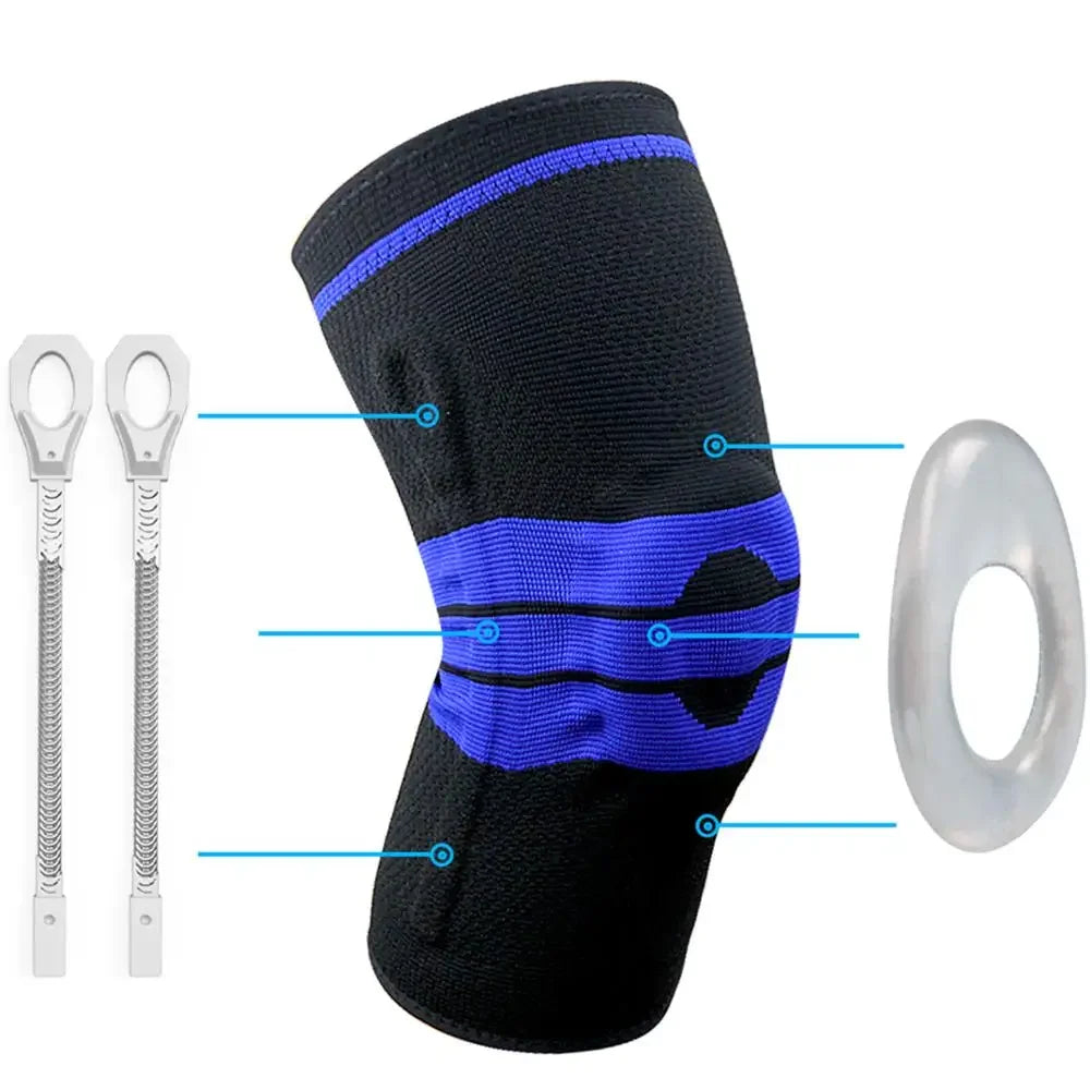 Knee Brace Silicone Sleeve Knee Pads Arthritis Knee Protector For Joints Support Meniscus Compression Protection Sport