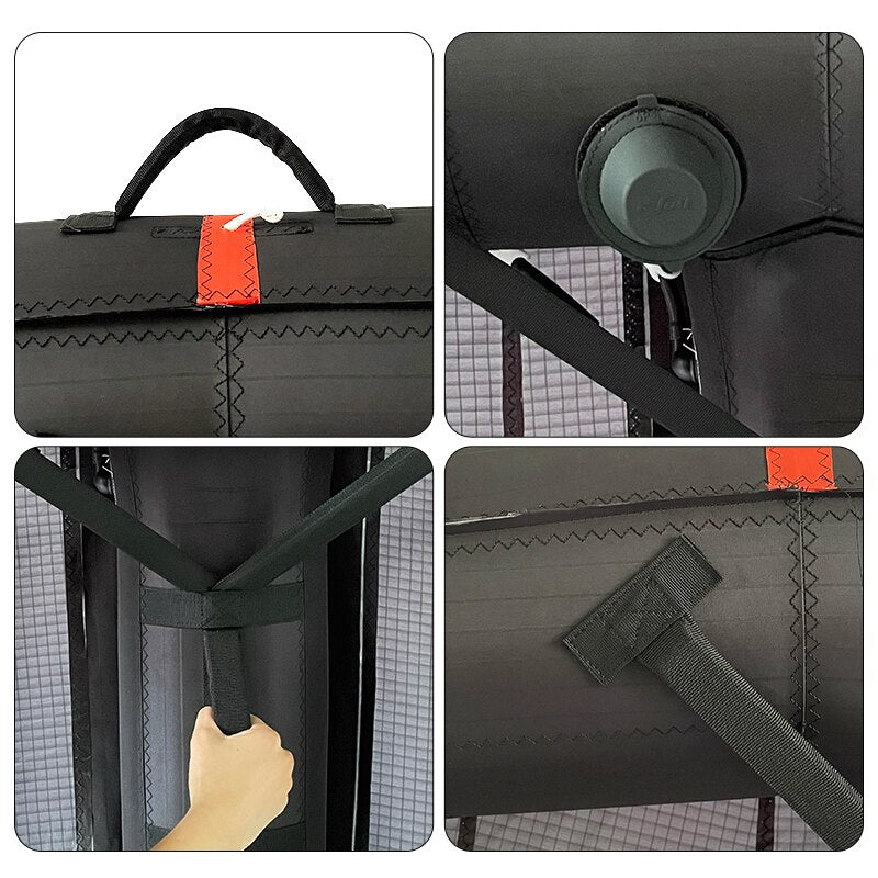 Vela de folha de asa inflável portátil 4M 5M 6M Wingfoil Wind Surf Wingsurf Kitewing Kitesurf