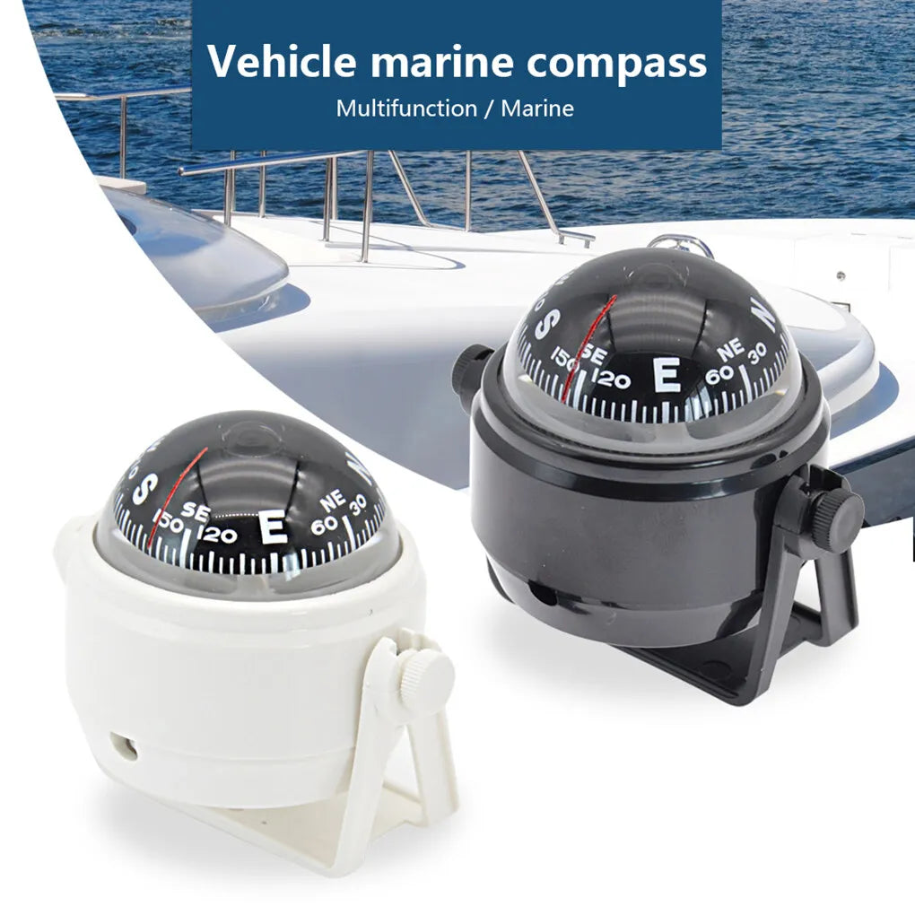 1 Set Boat Sailing Compass Small Navigation Tools Navigating Tools Sailing Tool with Clear Displaying for Outdoor White