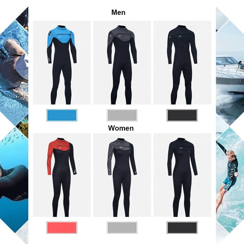 3MM Neoprene Wetsuits Surf Suit Men Women Kitesurf Snorkel Swimwear Winter Keep Warm Rash Guard Spearfishing Scuba Diving Suit
