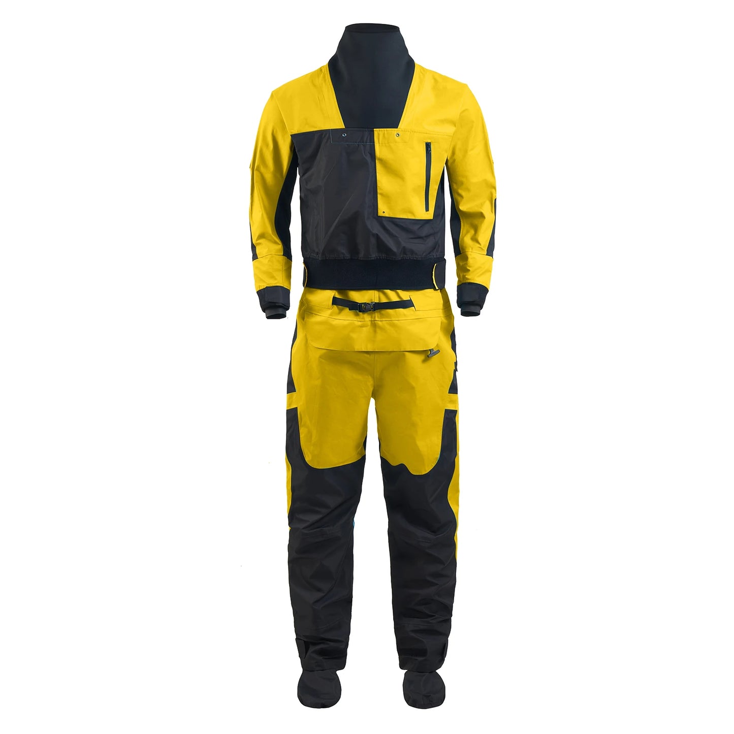 Men Drysuits Latex Cuff and Splash Collar Flatwater Paddling Waterproof Breathable Dry Suit DM32