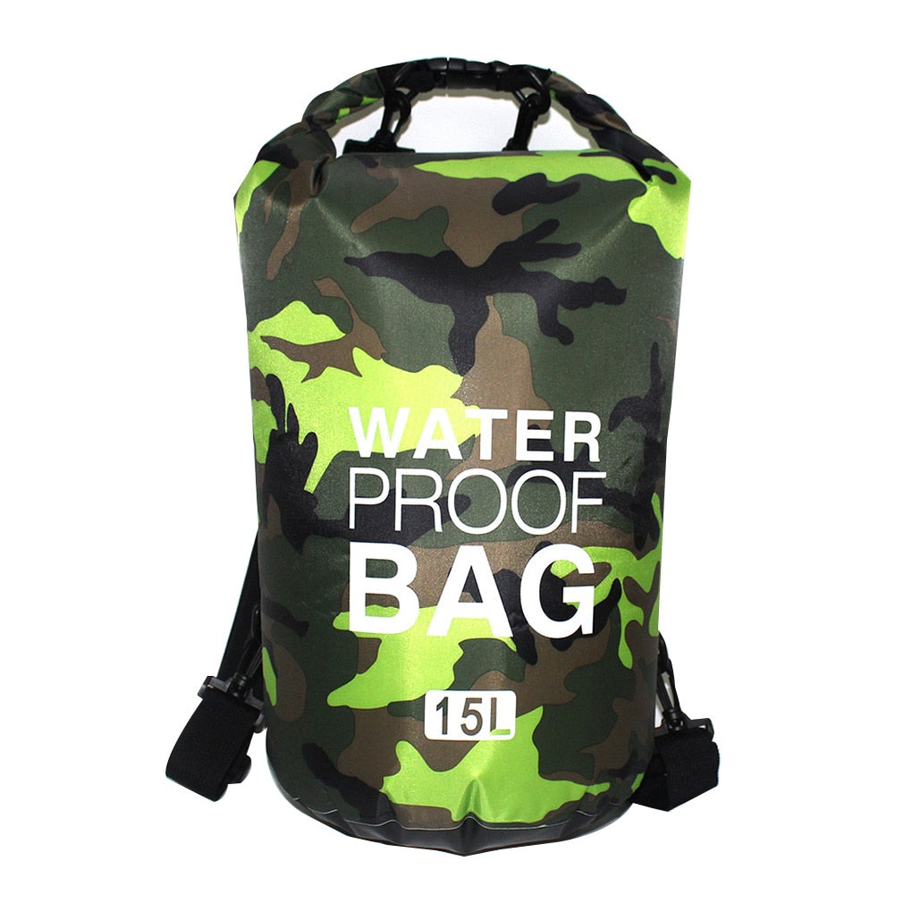 30l à prova dwaterproof água saco de natação saco seco camuflagem cores pesca barco caiaque armazenamento deriva rafting saco 2l 5l 10l 15l 20l