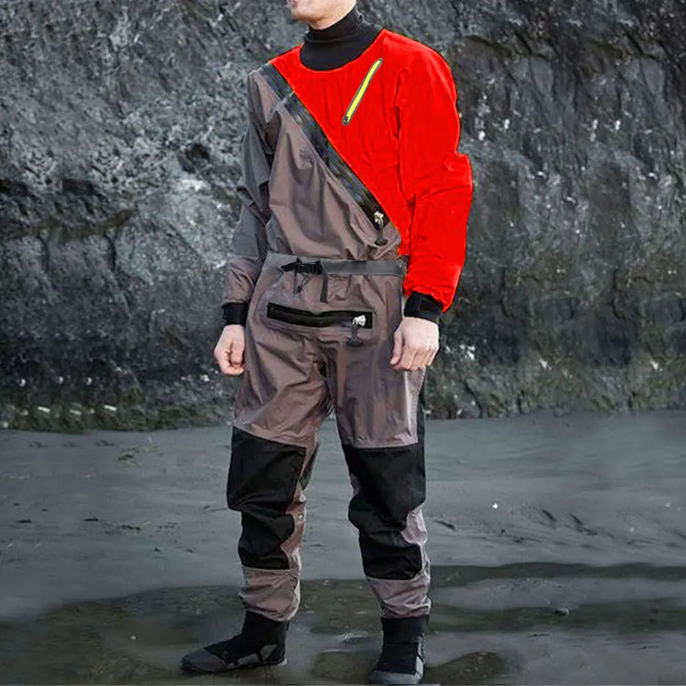 Winter Drysuits Dry Warm Suits for Adult Male Sailing Cold Water Sport Swimming Fishing Kayak Waterproof Outdoor Wading Clothing