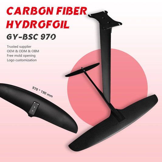 Customisable GY-BSC970 1501sqcm Carbon Fibre Front Wing Hydrofoil Kit for Windsurfing and SUP Hydrofoil Surfing