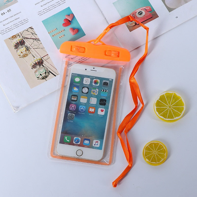 Waterproof Phone Case Drift Diving Swimming Waterproof Bag for 6inch Mobile Cover Pouch Bag Case Underwater Dry Bag Case Cover