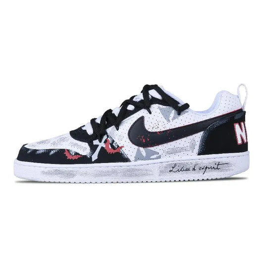 【Customize】Nike Court Borough Skateboarding Shoes Men Sneakers shoes 838937-102