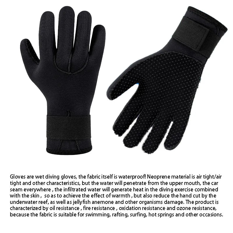 New Adult Diving Gloves Neoprene 3mm 5mm Thermal Spearfishing Gloves Anti-slip Surfing Swimming Kayak Paddling Snorkel Gloves