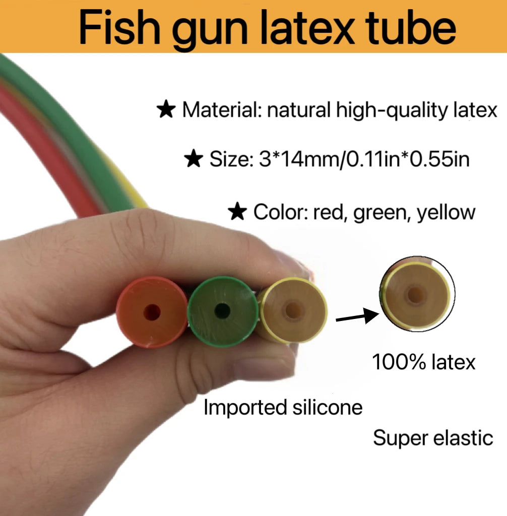1Meters Spearfishing Rubber Tube Speargun 3*14mm Submarine Hunting With Elastic Latex Tube Rubber Tube For Under Water Fishing