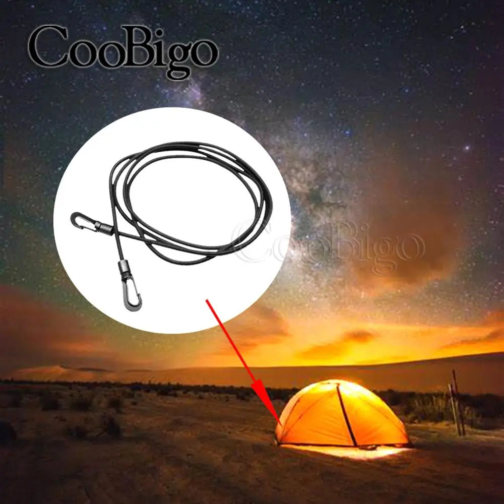 1PCS Pack 2M Heavy Duty Elastic Bungee Shock Cord Strap Stretch Plastic Hook Car Luggage Tent Kayak Boat Canoe Bikes Rope Tether