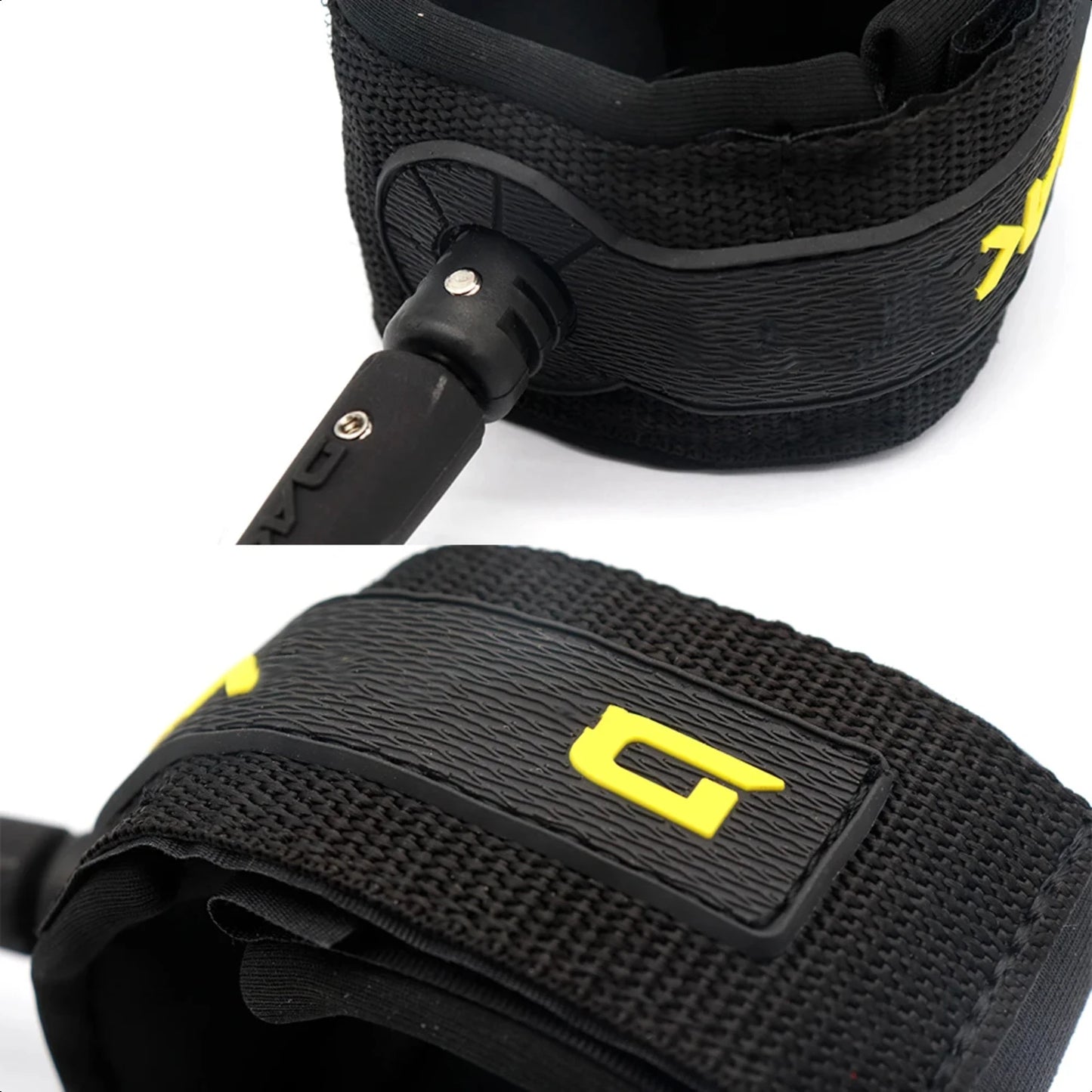 Board Surf Leash Surf Board Leash 7mm TPU Foot Rope Nlack Straight Surf Leash With Simple Packing