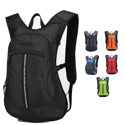 Nylon Cycling Backpack Water Bag Outdoor Hiking Sports Back Pack With Helmet Storage Mesh Pouch Lightweight Bagpack