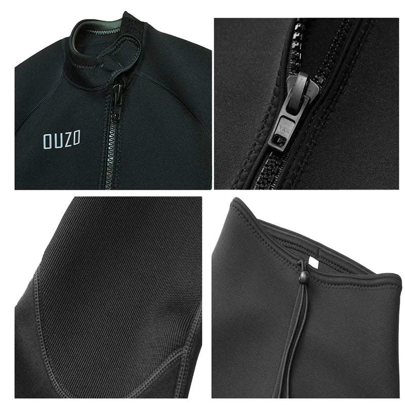 Men's 1.5mm Split Diving Suit Surfing Windproof Long Sleeve Jacket Neoprene Fishing Pants Professional Scuba Diving Clothes